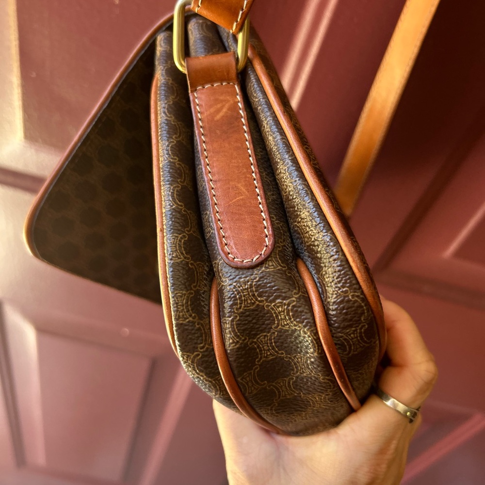 Celine Brown Patterned crossed body - Picture 12 of 16